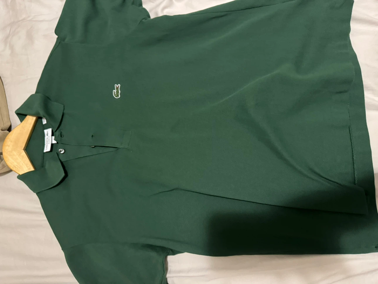 Green Lacoste Classic Fit Polo Shirt