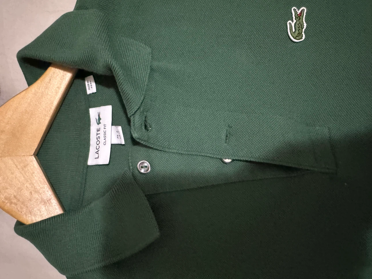 Green Lacoste Classic Fit Polo Shirt - photo 2