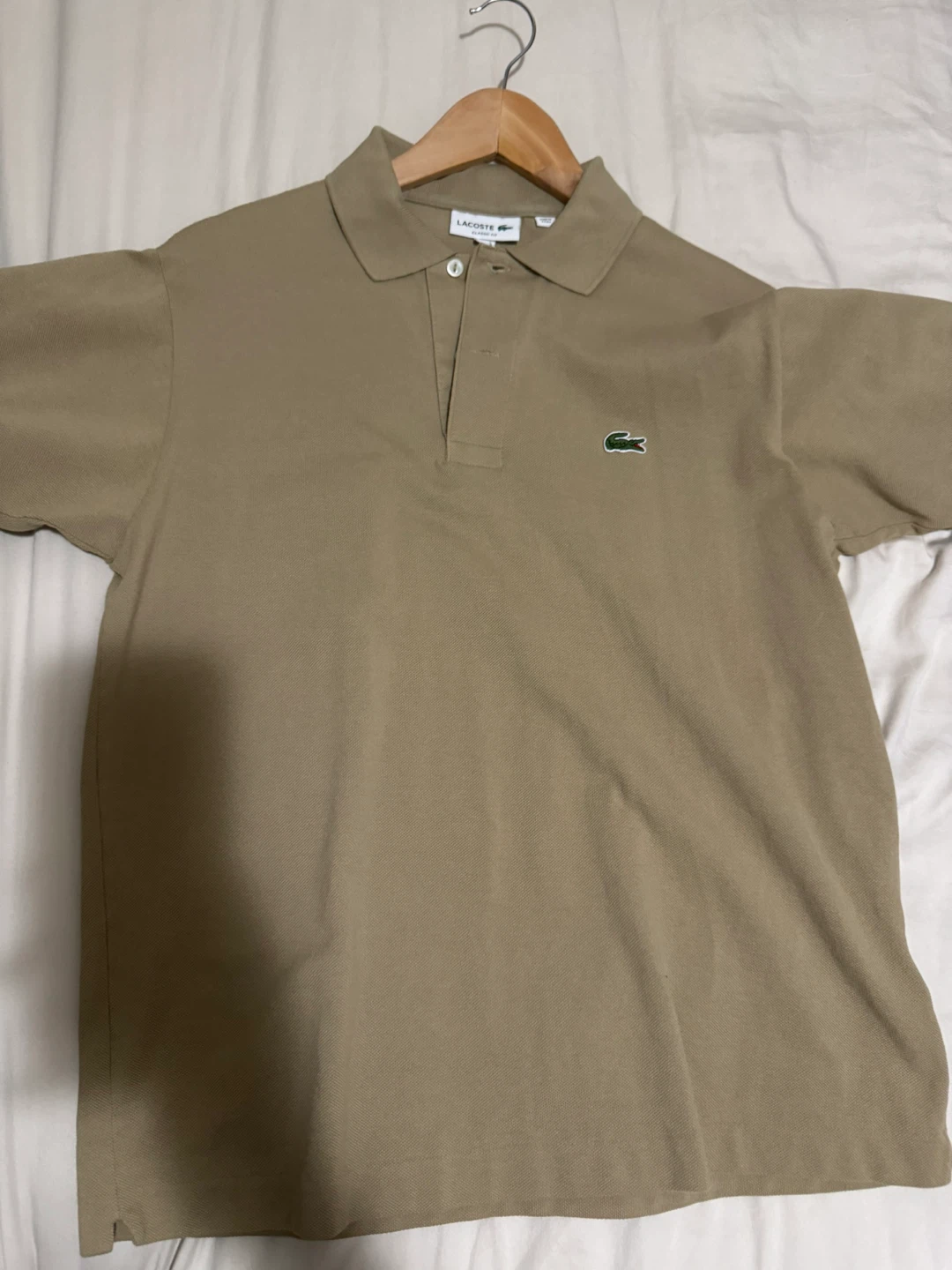 Lacoste Classic Fit Polo Shirt - Khaki - US M / FR 4