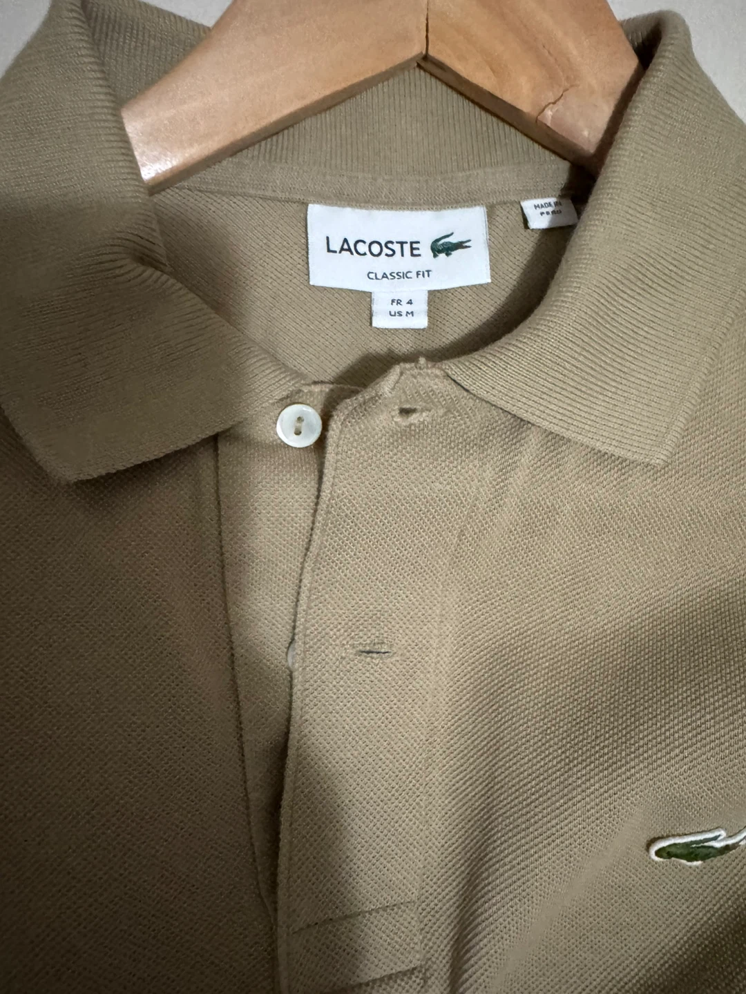 Lacoste Classic Fit Polo Shirt - Khaki - US M / FR 4 - photo 2