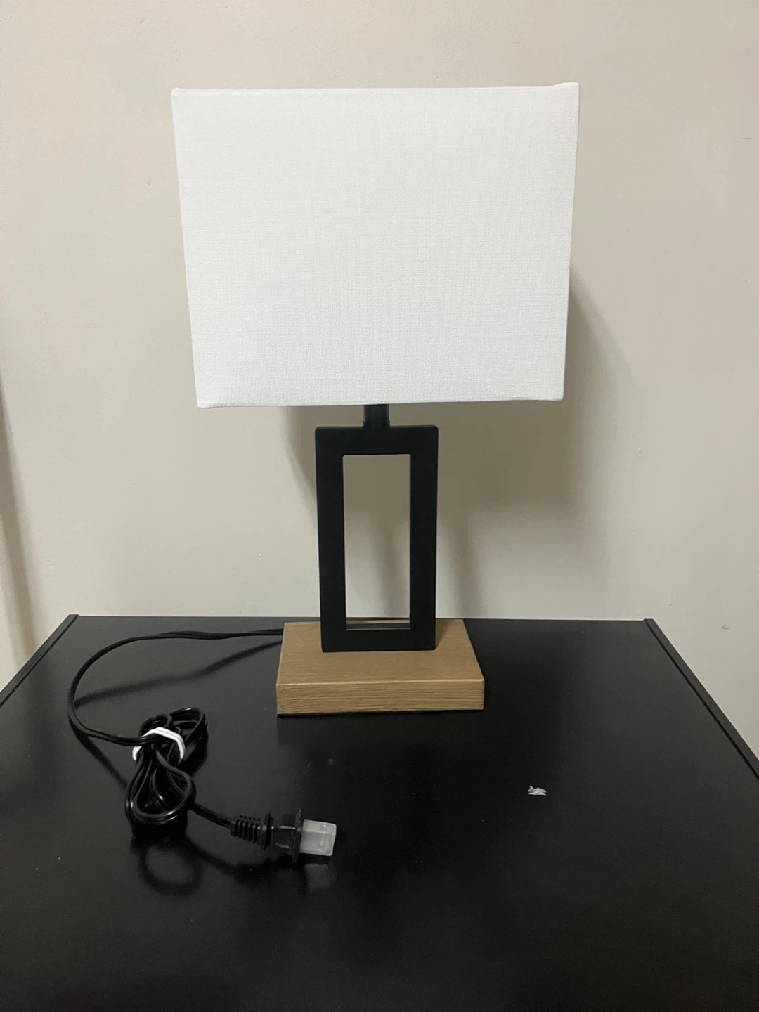 Modern Table Lamp with White Shade