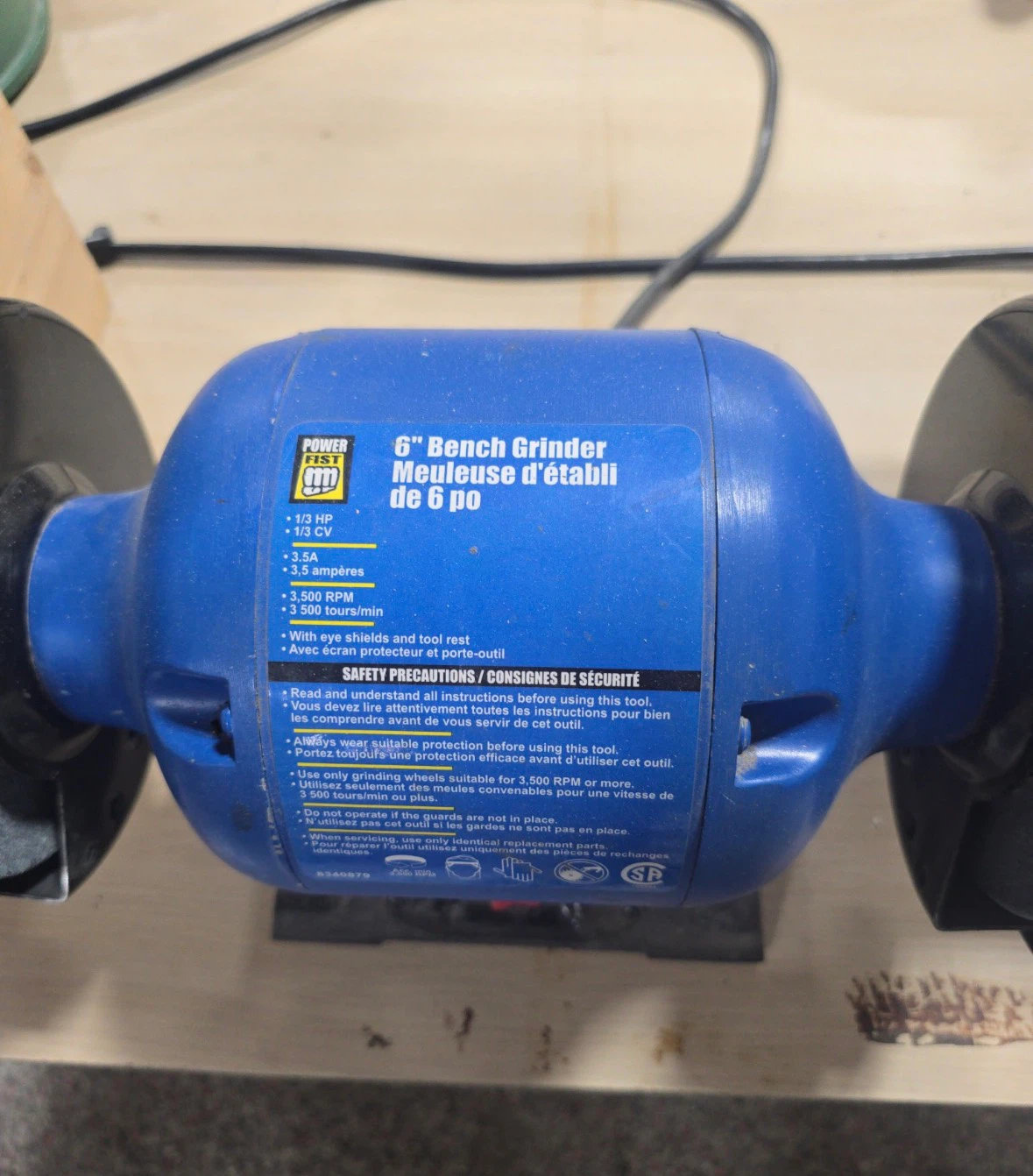 Power Fist 6" Bench Grinder - photo 2