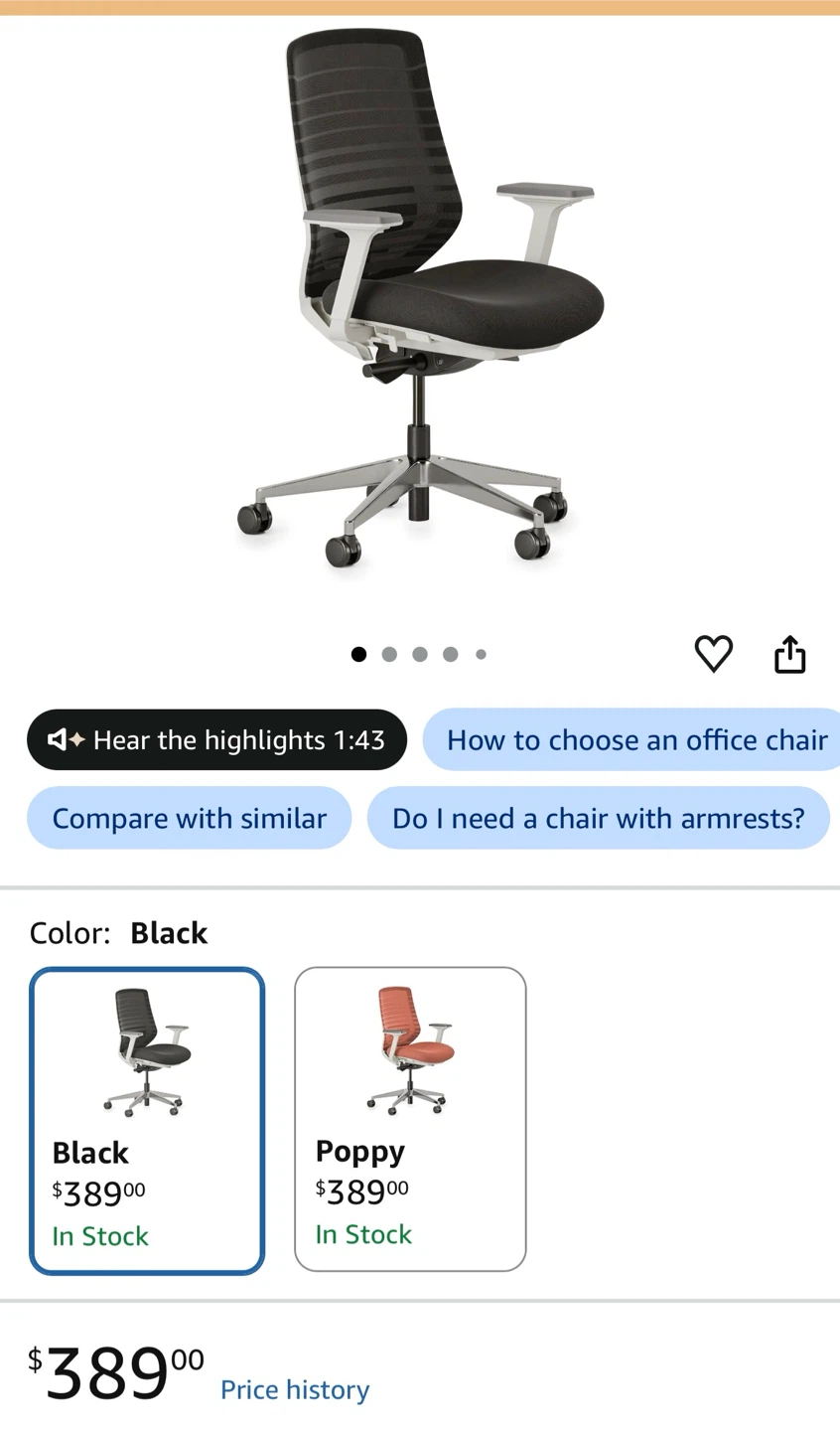 Ergonomic Mesh Office Chair - Black - photo 4