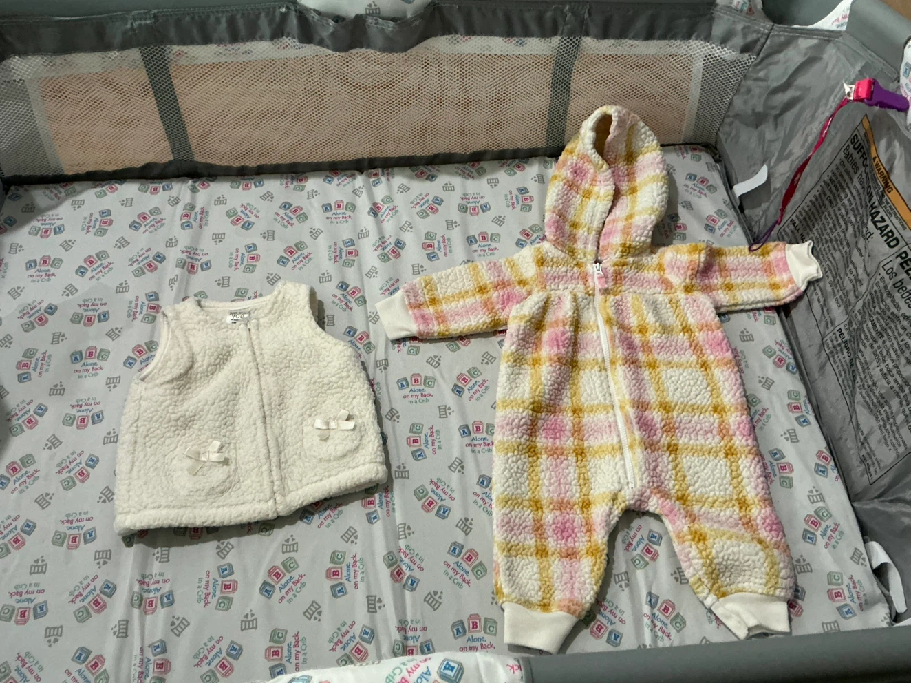 Baby Girl Clothes Bundle - Cardigan, Vest, and Jumpsuit