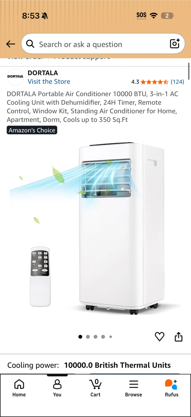 COSTWAY Portable Air Conditioner - photo 4