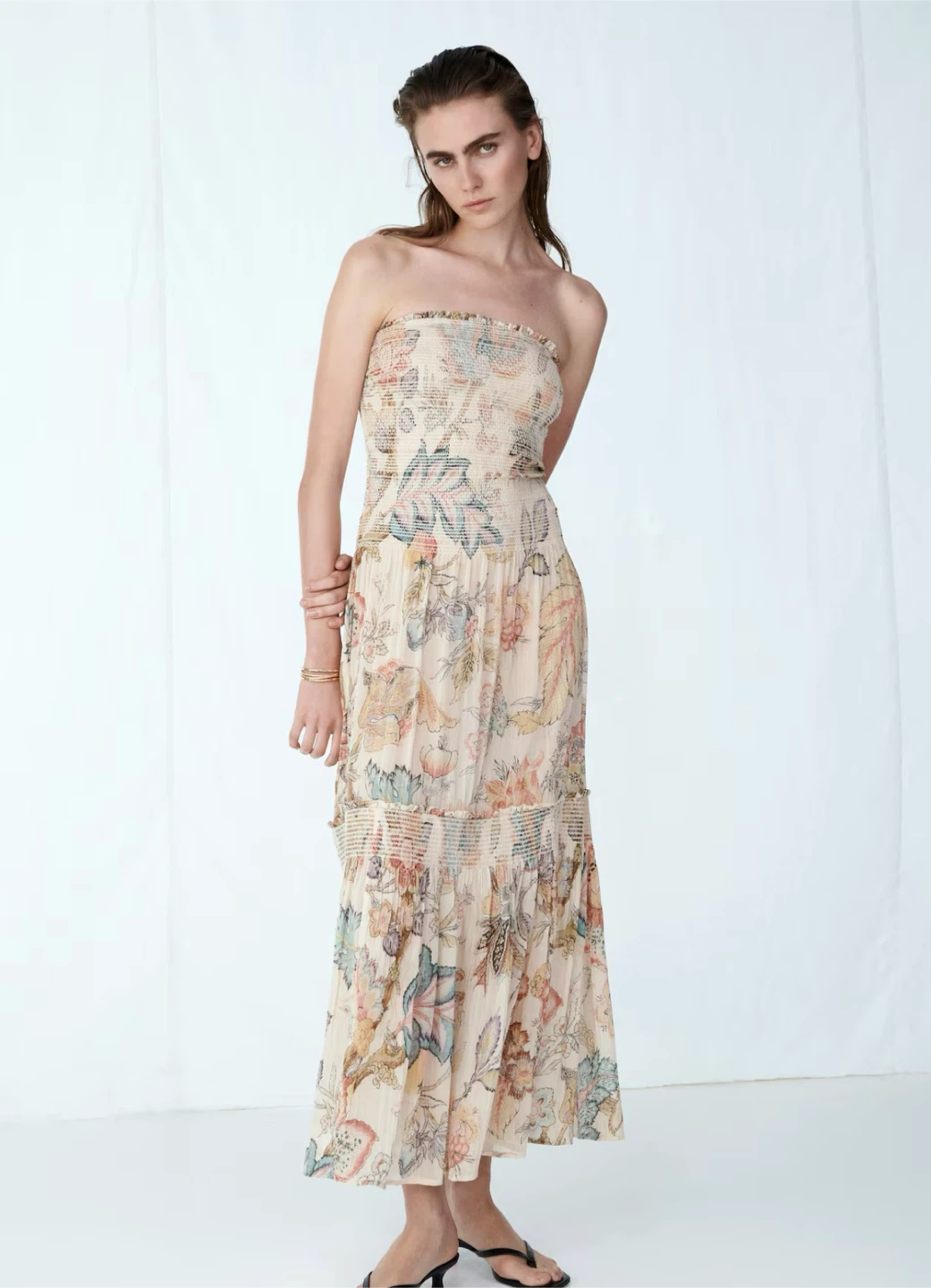H&M strapless floral maxi dress - photo 3