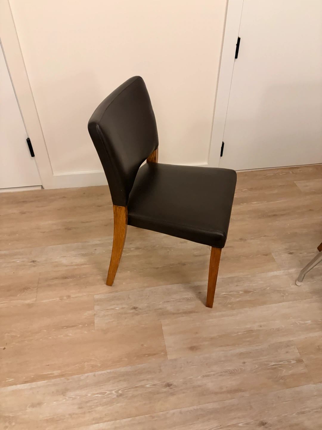 6 Habitat Dining Chair  – Dark Brown Leather - photo 4