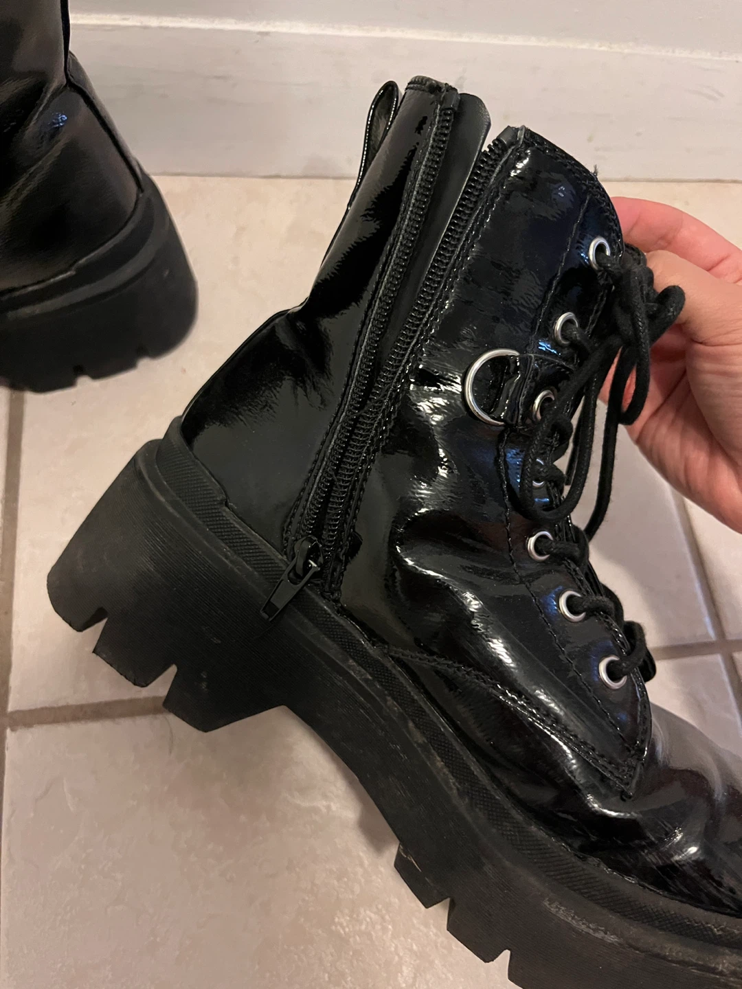 Black Platform Heel Boots Call It Spring - photo 2