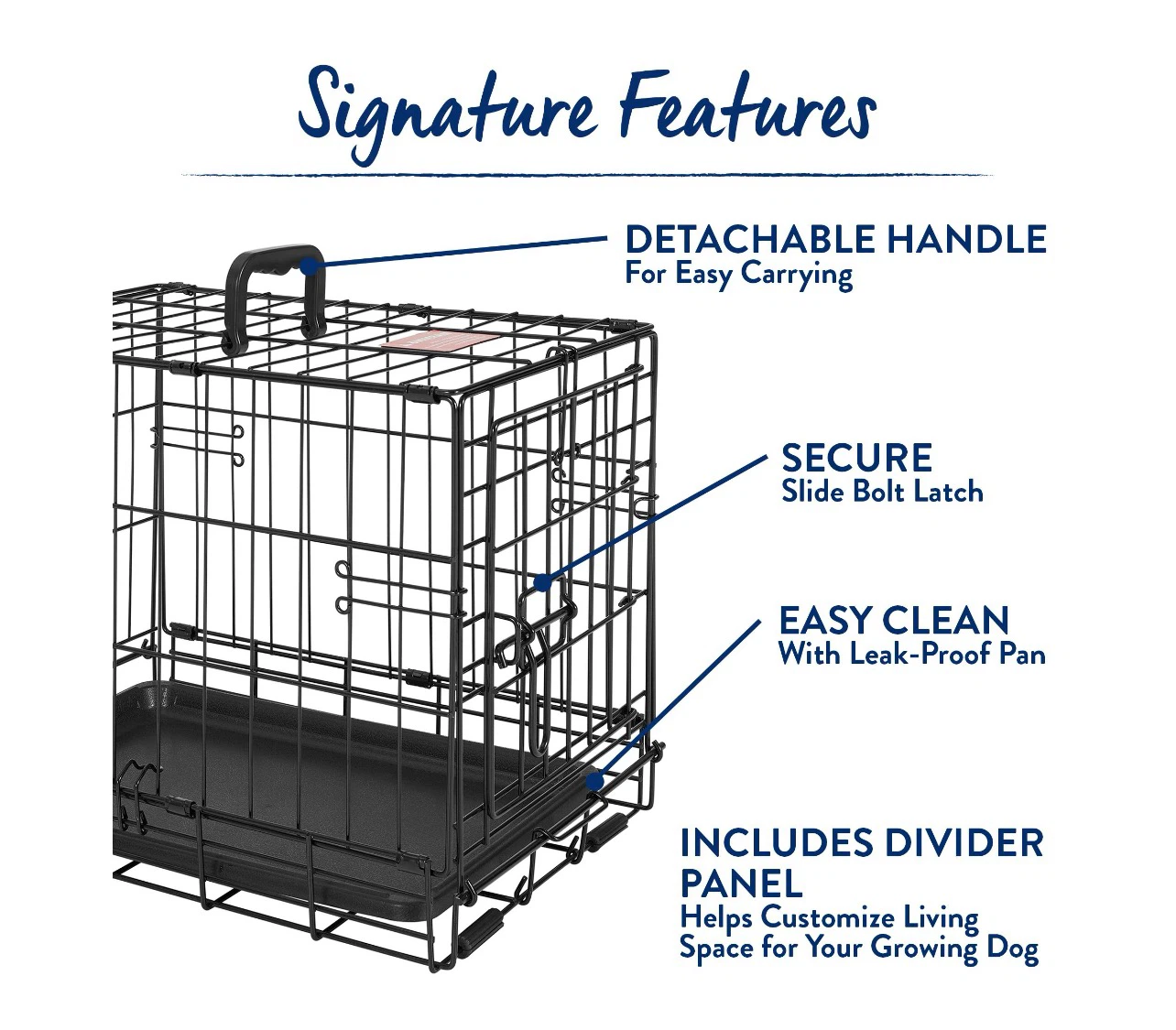 Top Paw Single Door Folding Wire Dog Crate - photo 3