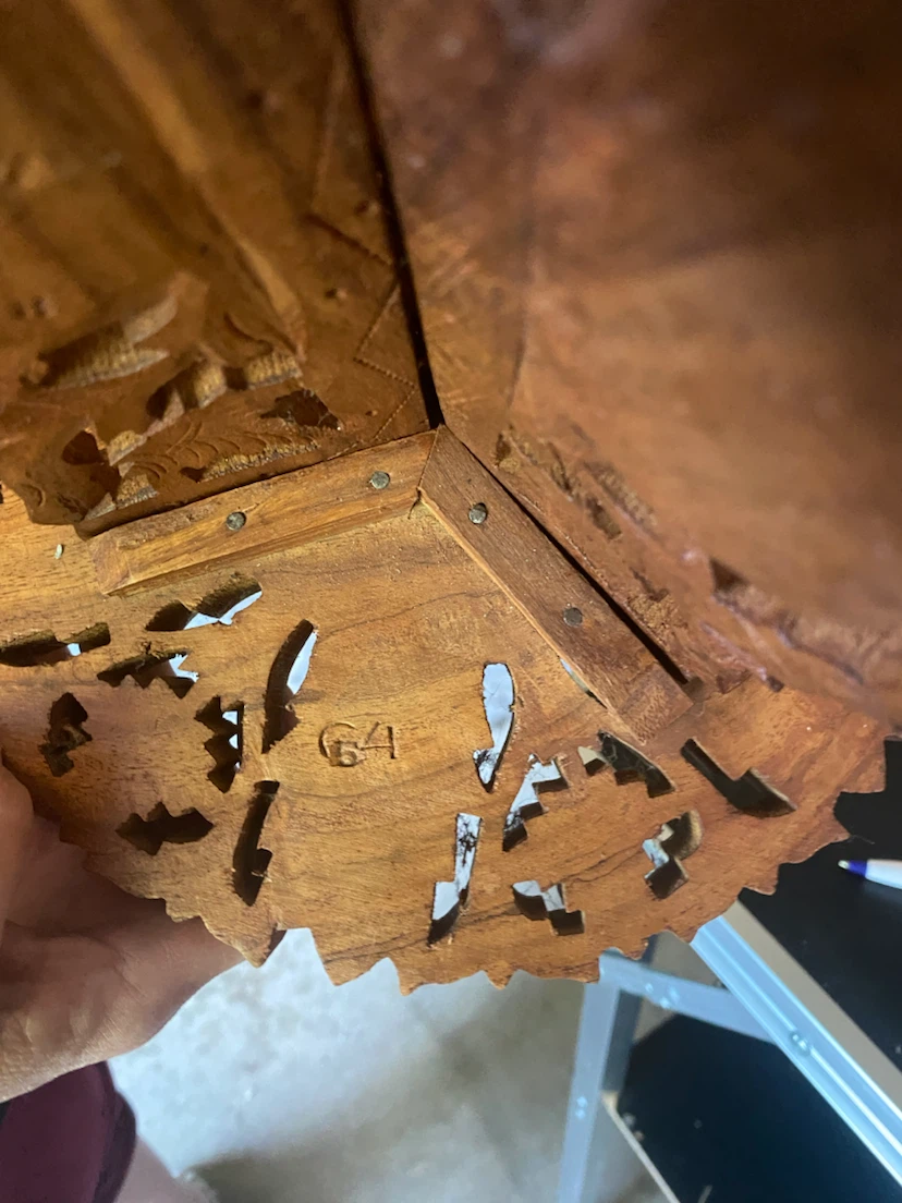 Wooden Carved Folding Stand - photo 3