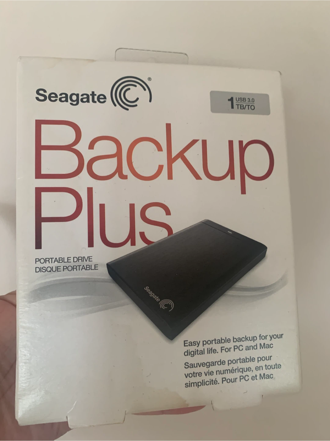 Seagate Backup Plus 1TB Portable External Hard Drive USB 3.0