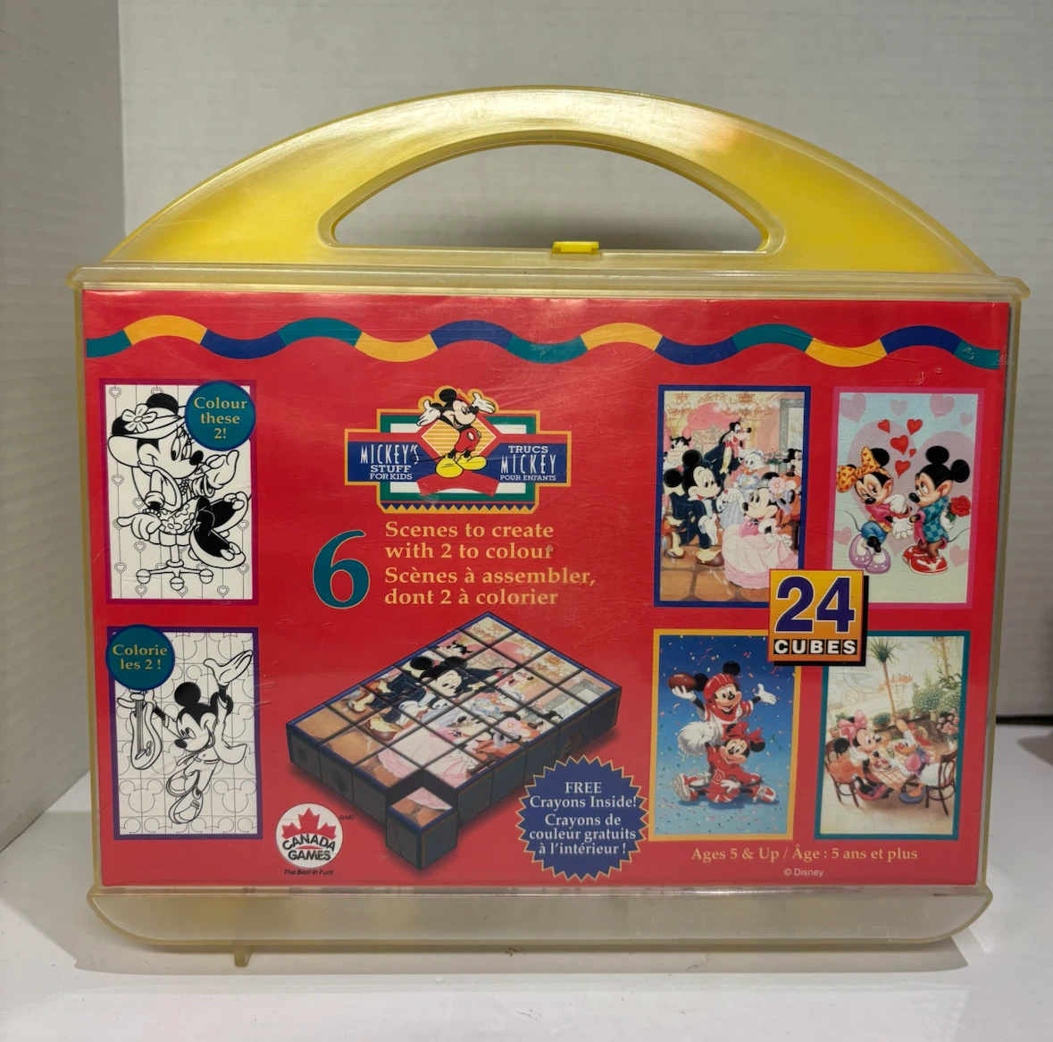 Disney Mickey's Stuff to Do 24 Cubes Puzzle & Colouring Set