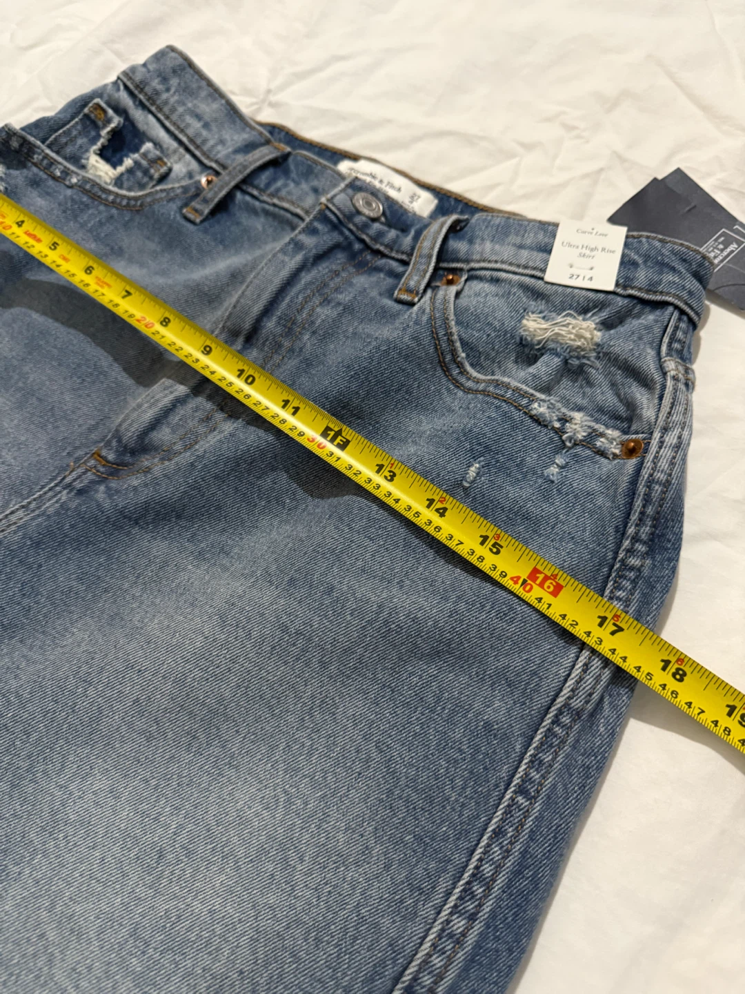 Abercrombie & Fitch Ultra High Rise Denim Skirt - photo 4