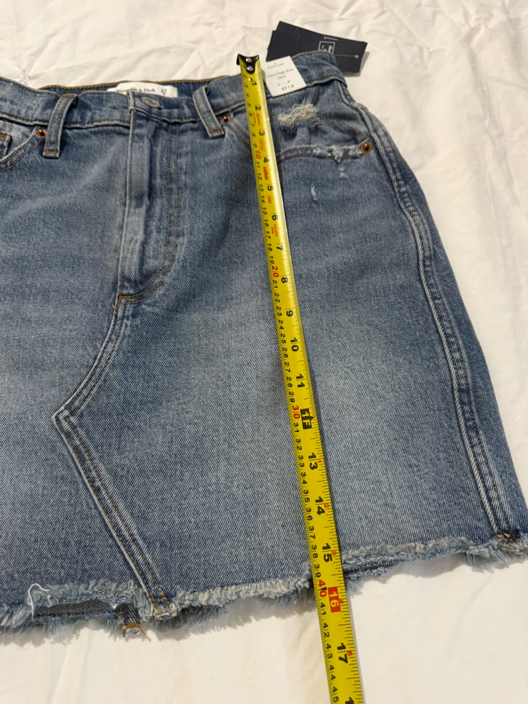 Abercrombie & Fitch Ultra High Rise Denim Skirt - photo 5