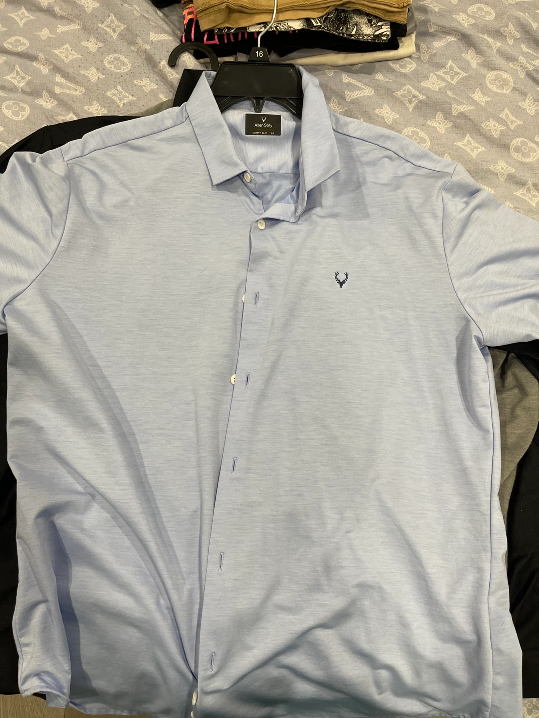 Wrinkle free Material - Allen Solly Long Sleeve Button-Up Shirts - photo 3