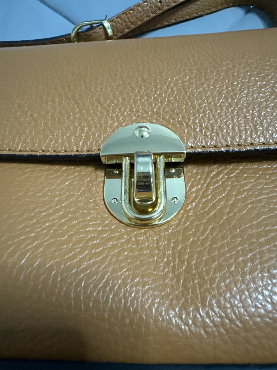 Malak Clutch in smooth calfskin leather - photo 2