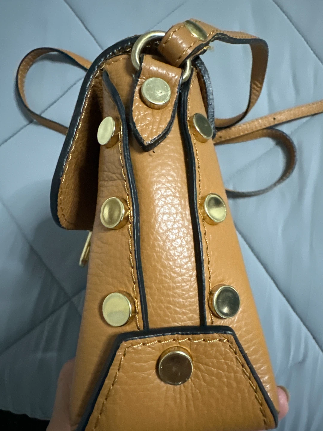 Malak Clutch in smooth calfskin leather - photo 3