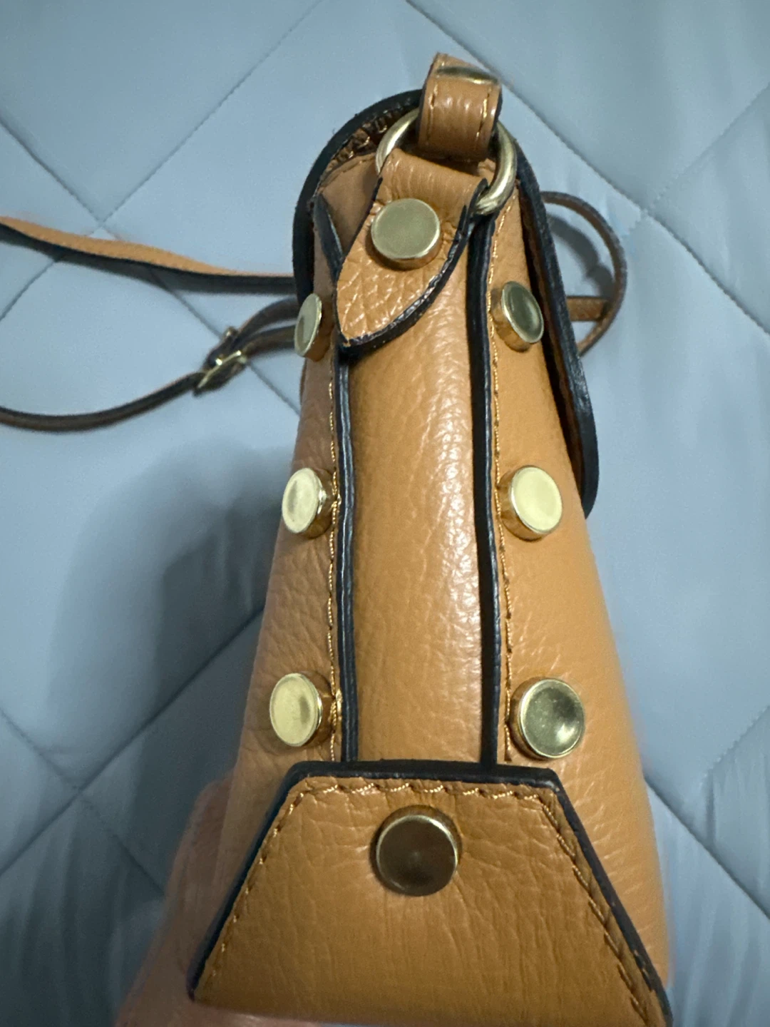 Malak Clutch in smooth calfskin leather - photo 4