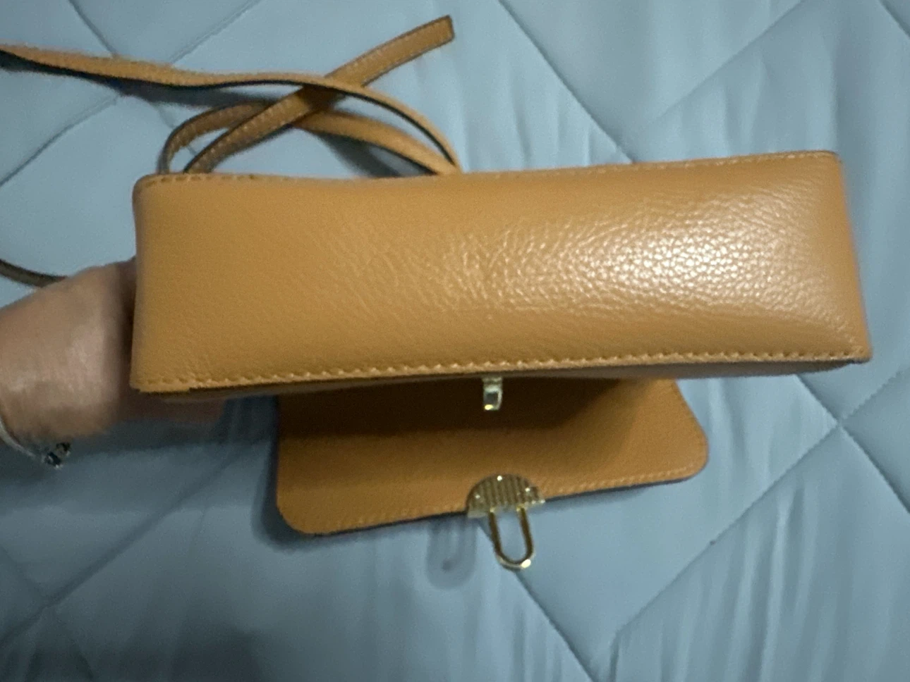 Malak Clutch in smooth calfskin leather - photo 5