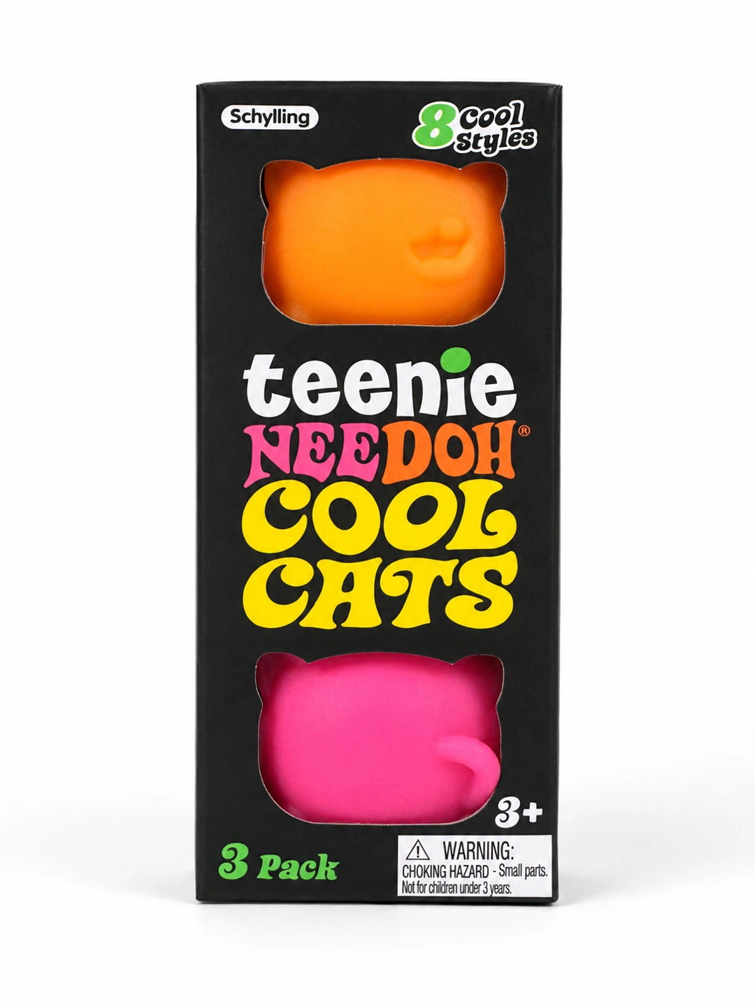NeeDoh Teenie Cool Cats 3-Pack Squishy Fidget Toys