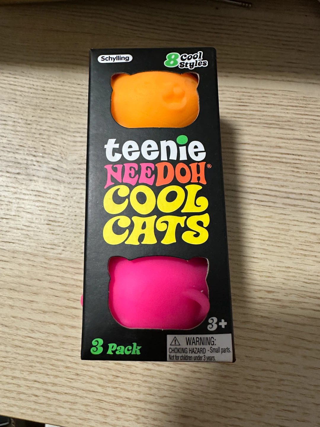 NeeDoh Teenie Cool Cats 3-Pack Squishy Fidget Toys - photo 3