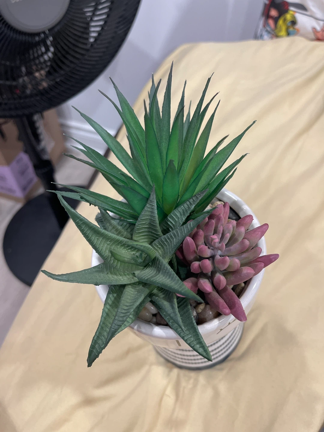 Faux Succulent Plant in Face Planter Pot - photo 2