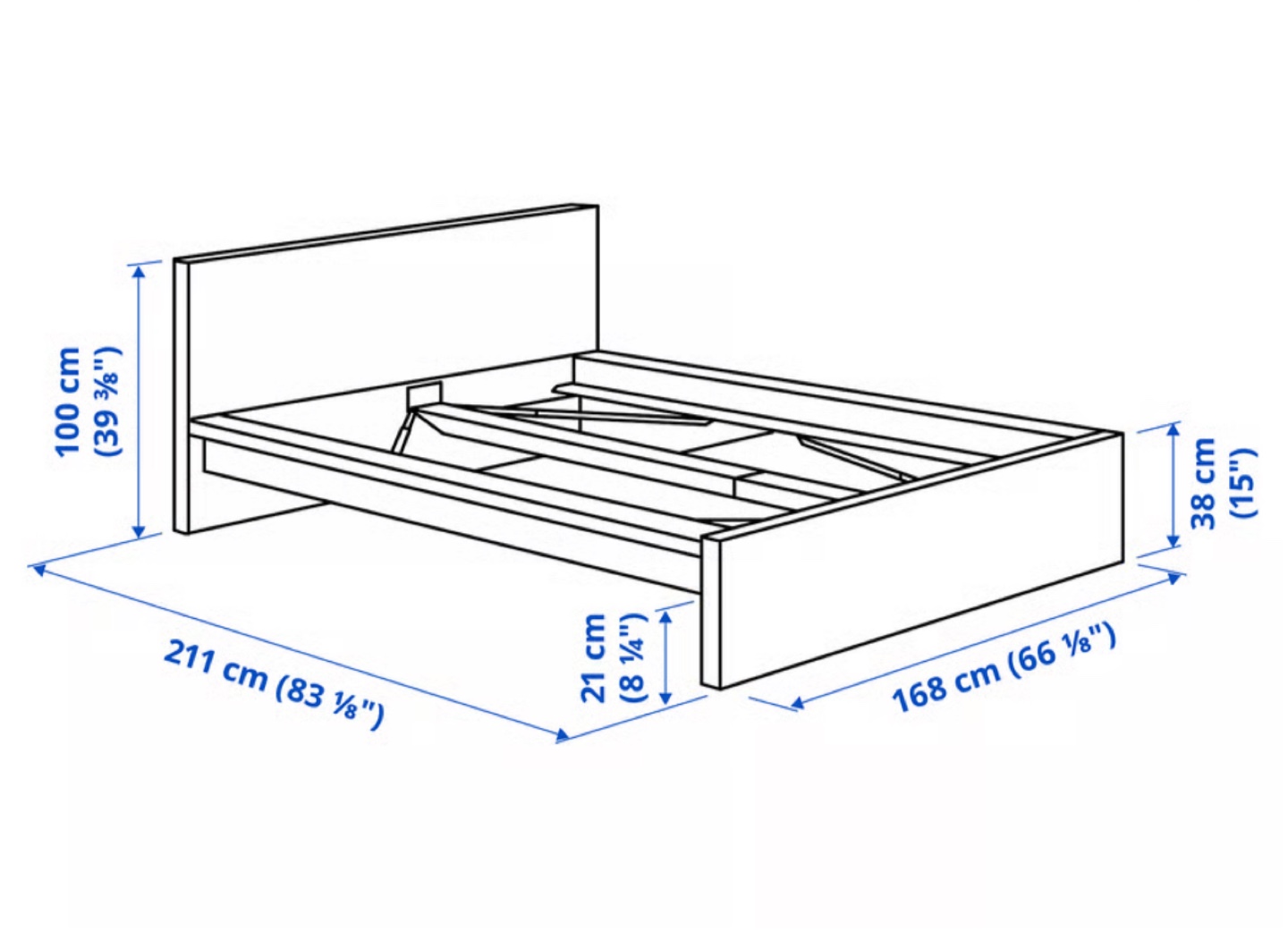 IKEA MALM Bed Frame Black - Queen - photo 2