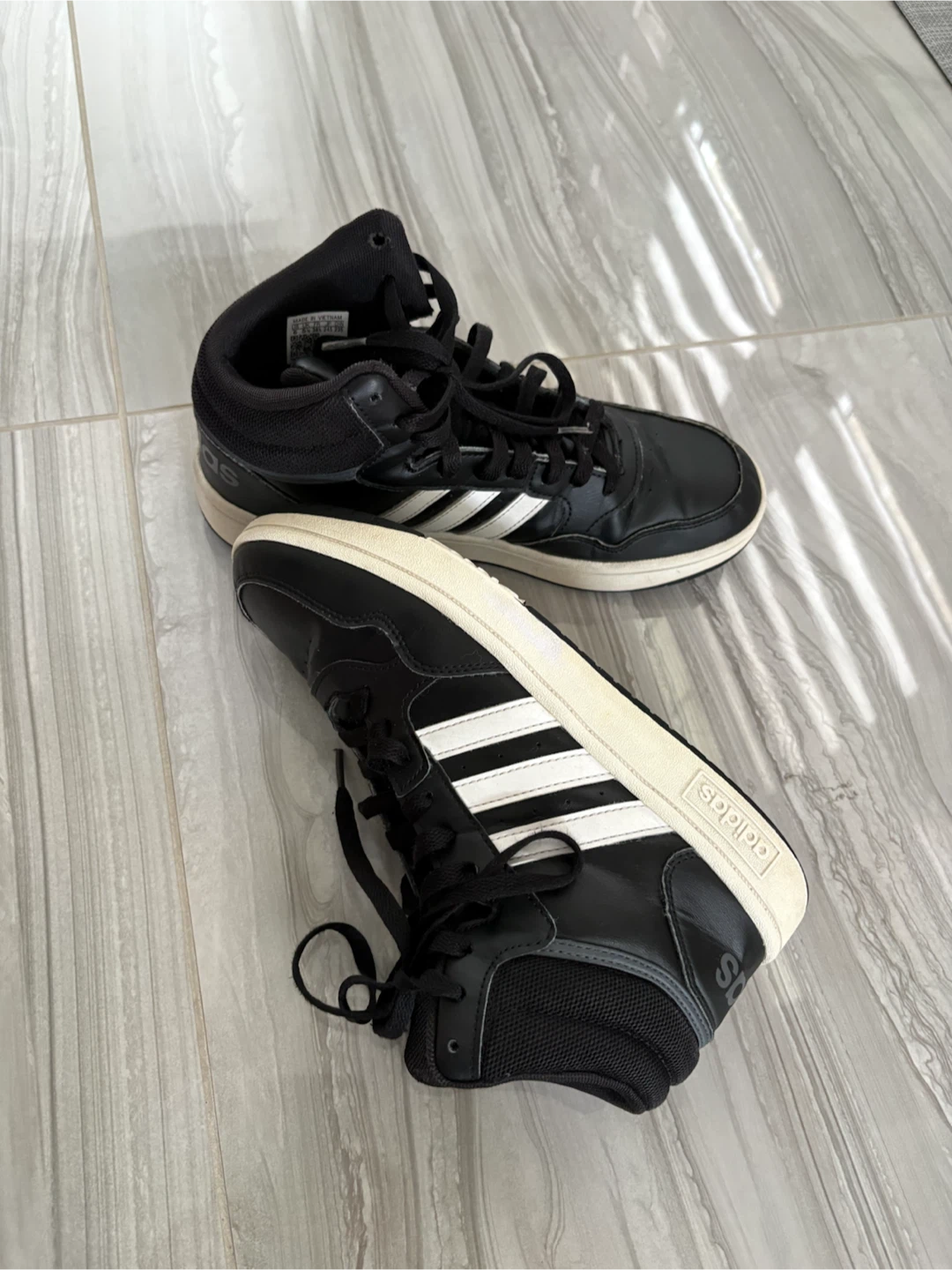 Adidas Black High-Top Sneakers - photo 2
