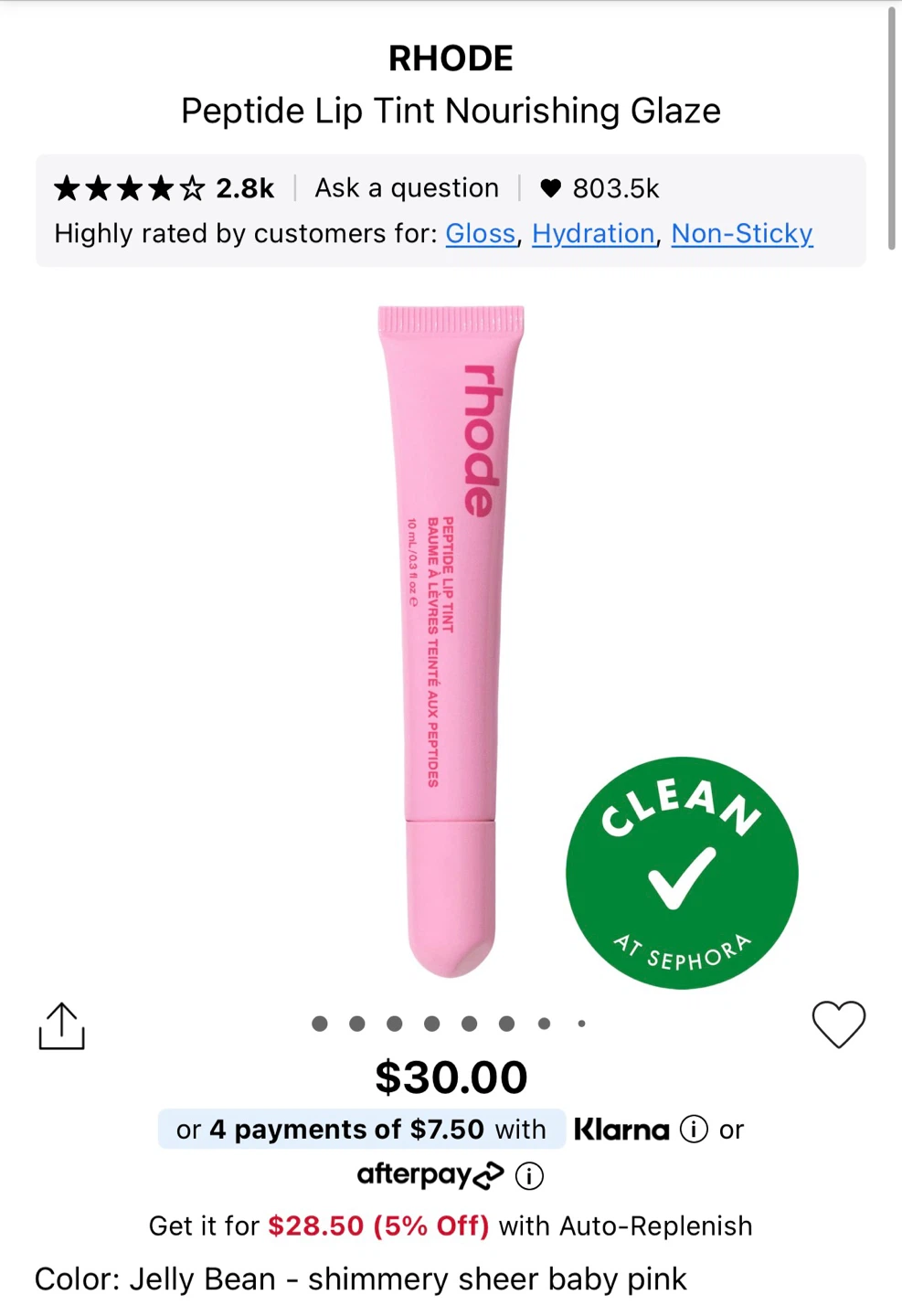 Rhode Peptide Lip Tint - Jelly Bean - photo 2