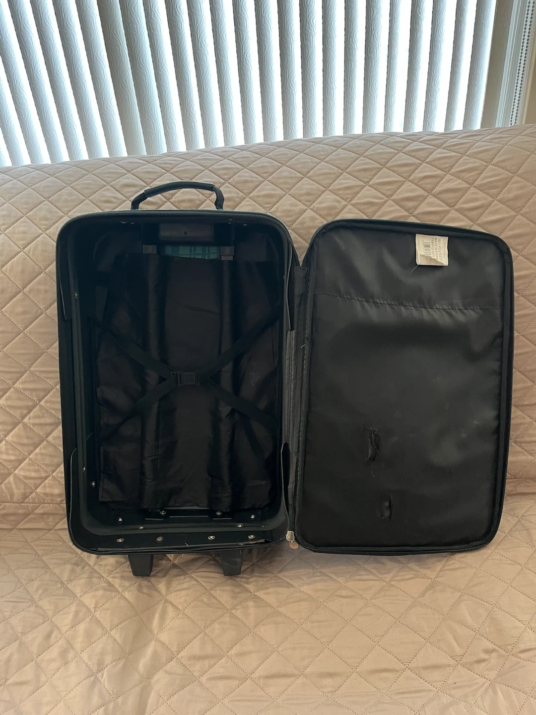 Teal Plaid Rolling Suitcase - photo 5
