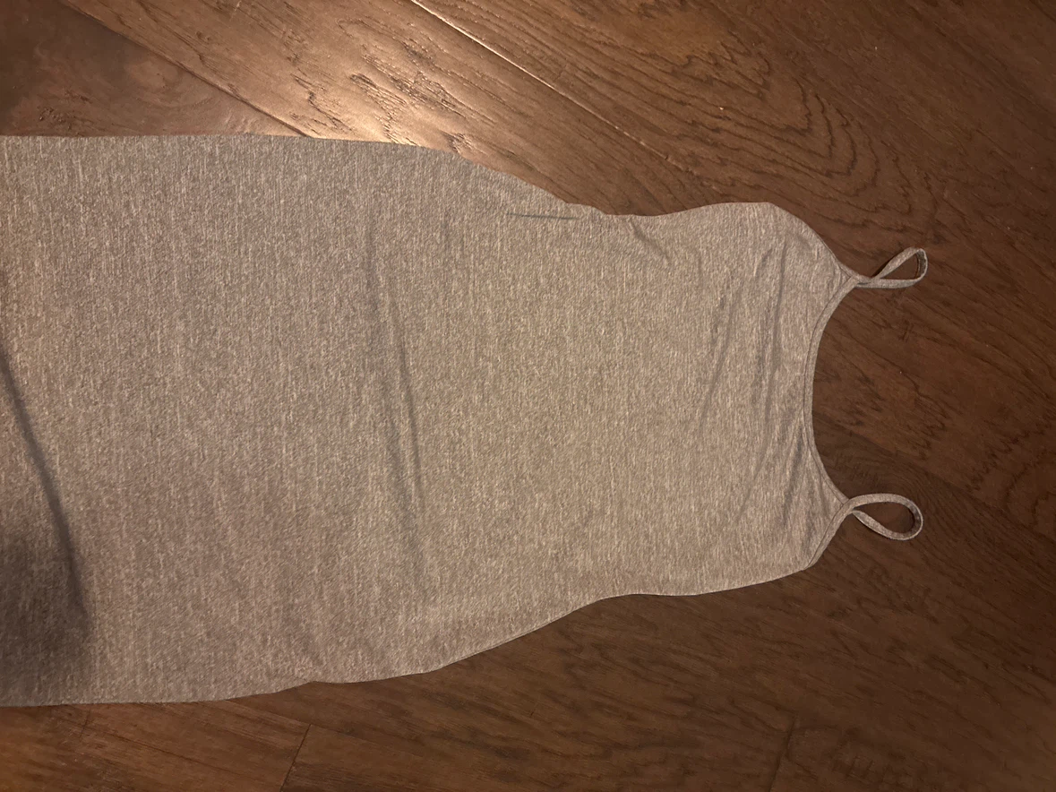 Grey Spaghetti Strap Slip Dress - photo 2