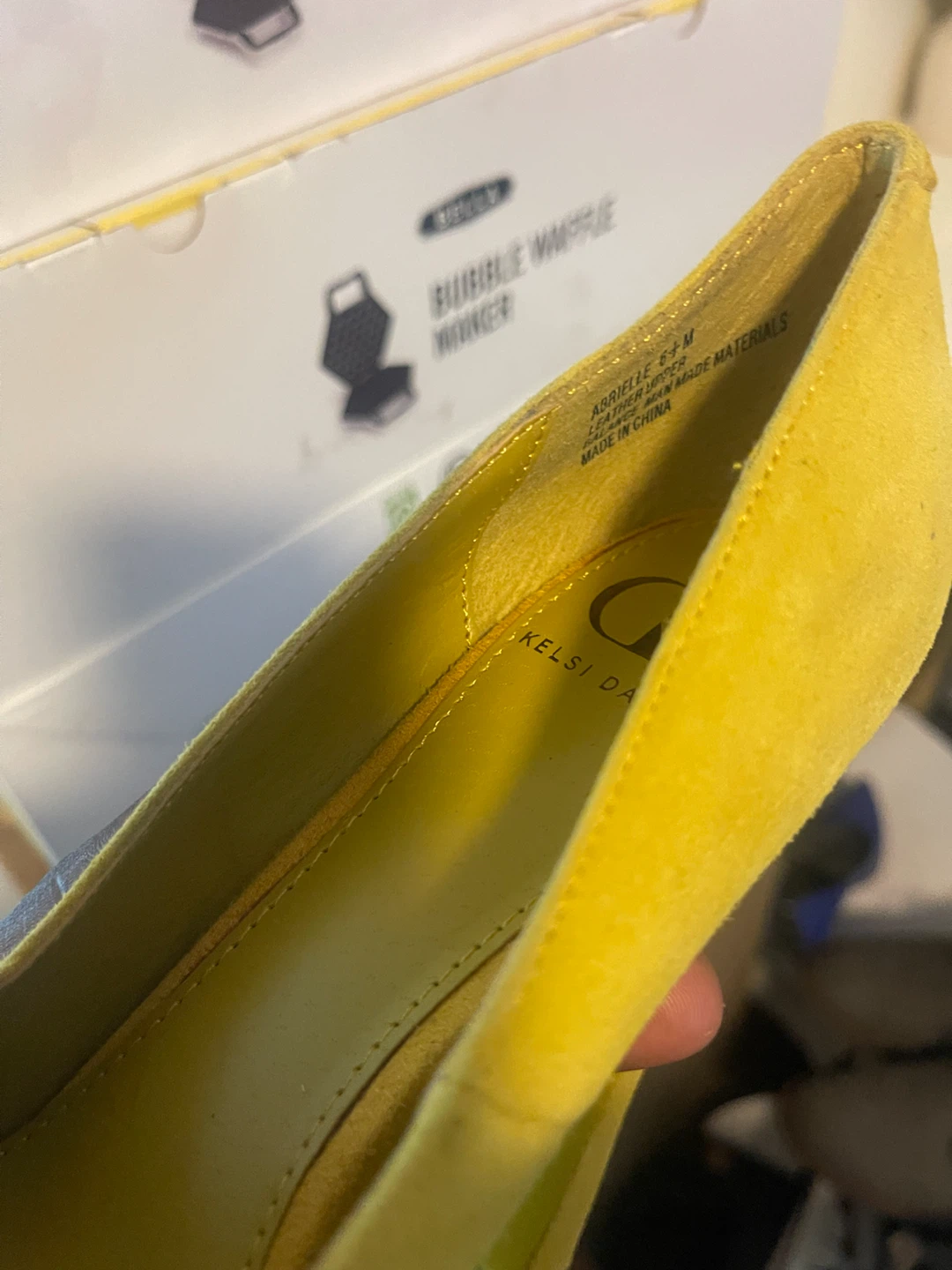 Kelsi Dagger Yellow Suede Platform Heels - photo 2