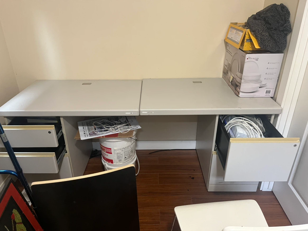 Grey Modular Desk - photo 2