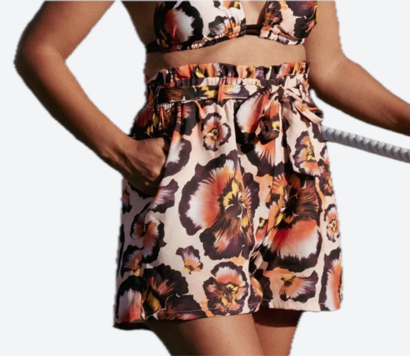 Women's Floral Print Swimsuit and Matching Set - photo 4