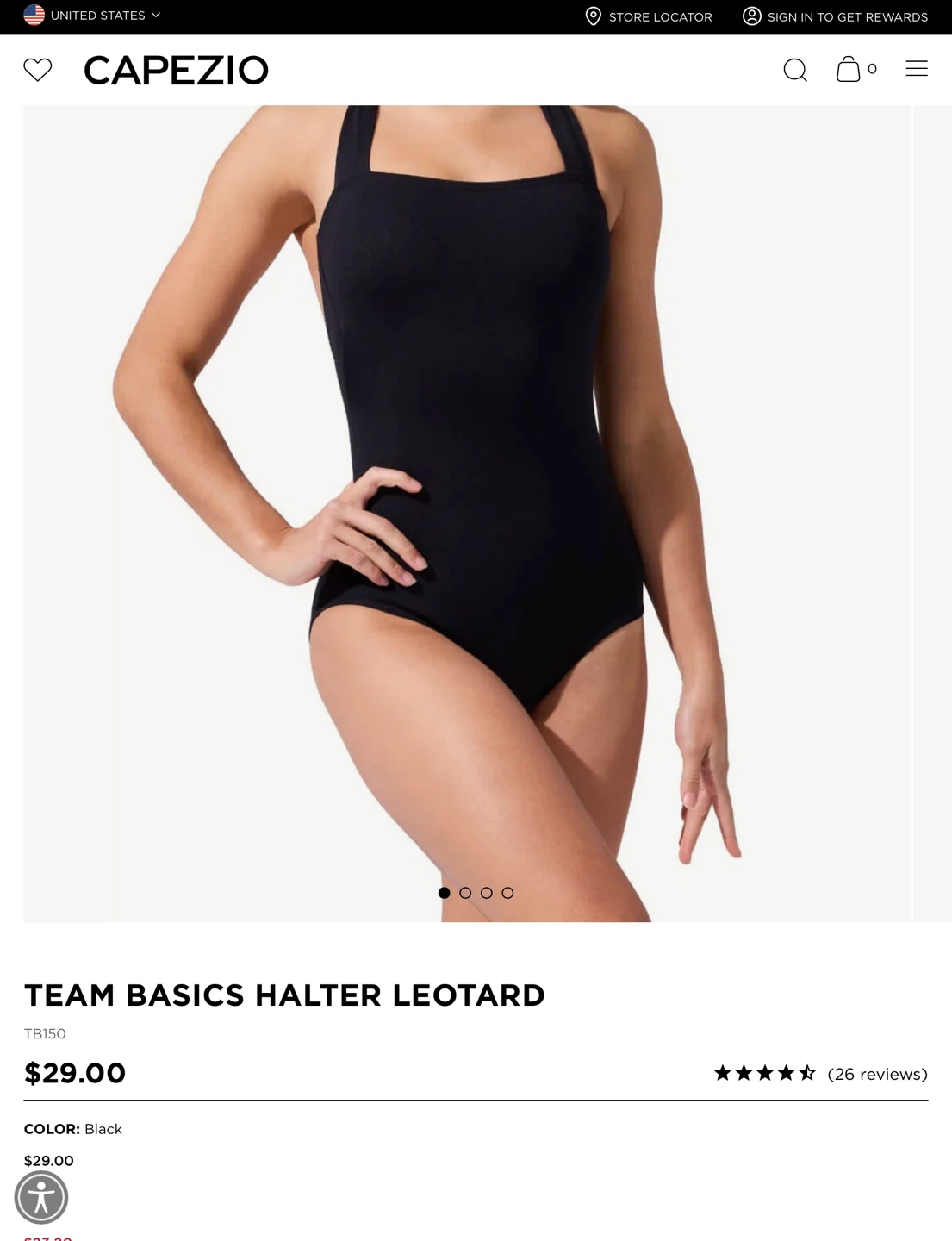 Capezio Halter Leotard - Medium