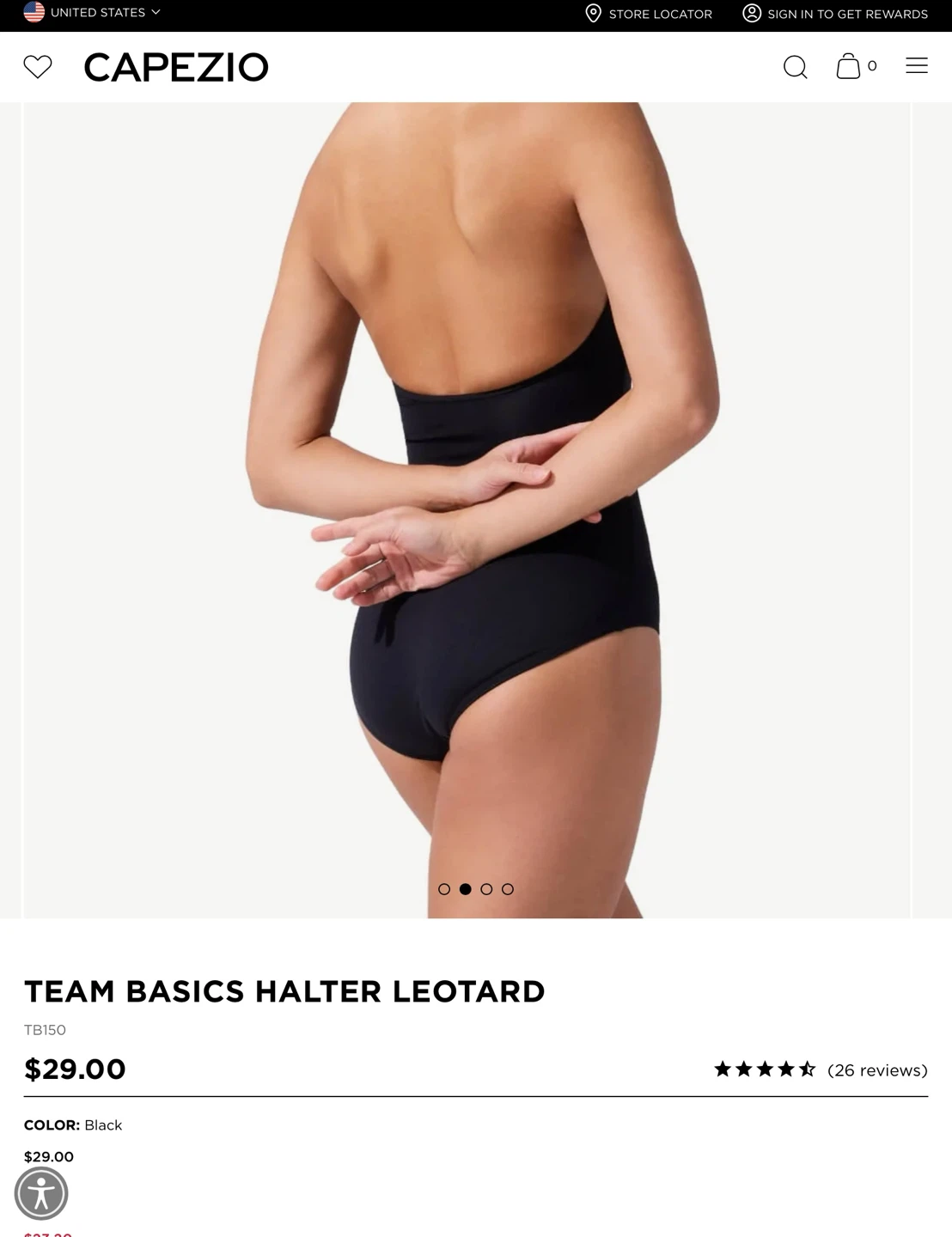 Capezio Halter Leotard - Medium - photo 2