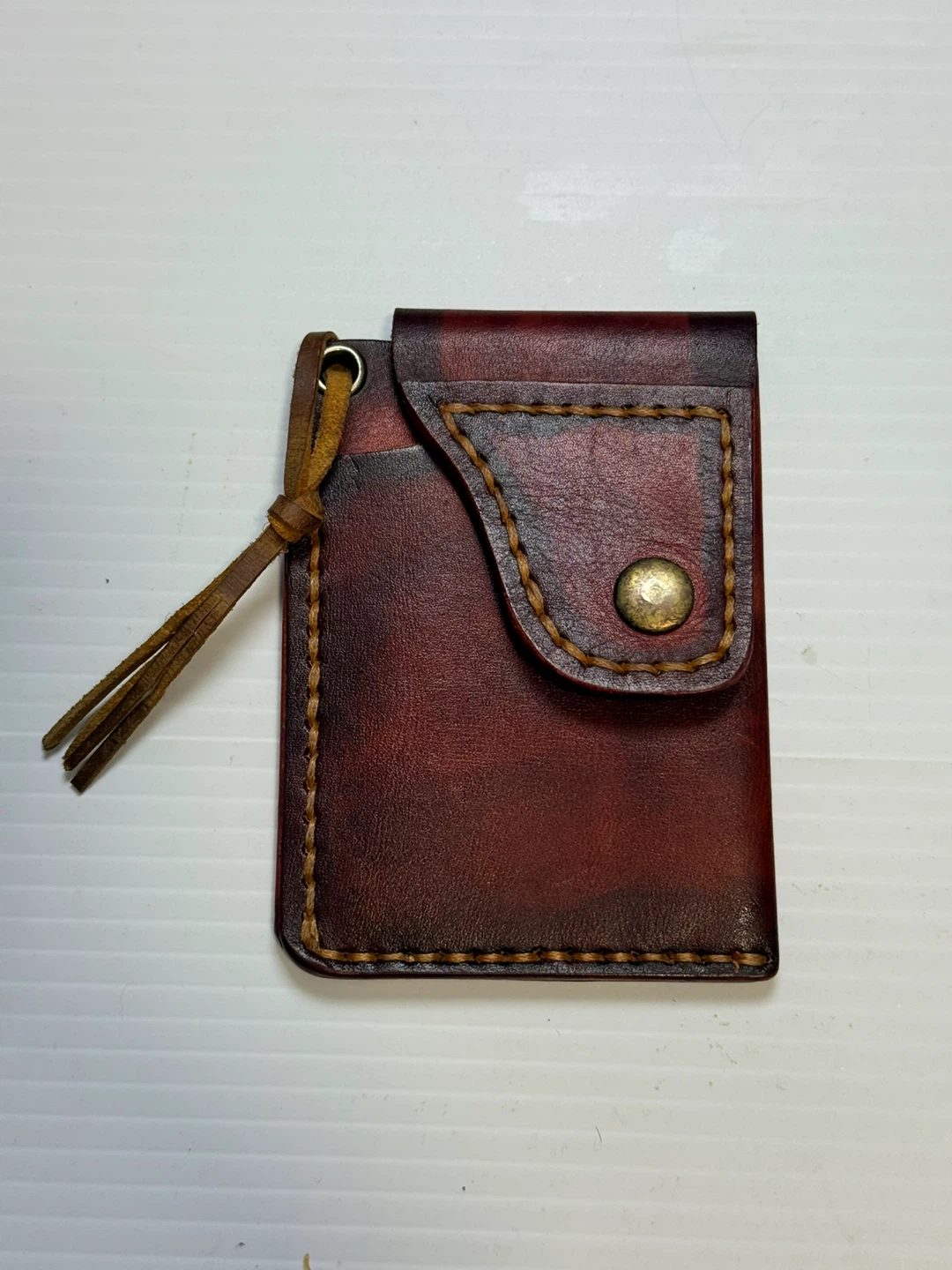 Handmade Leather Card Holder - photo 2