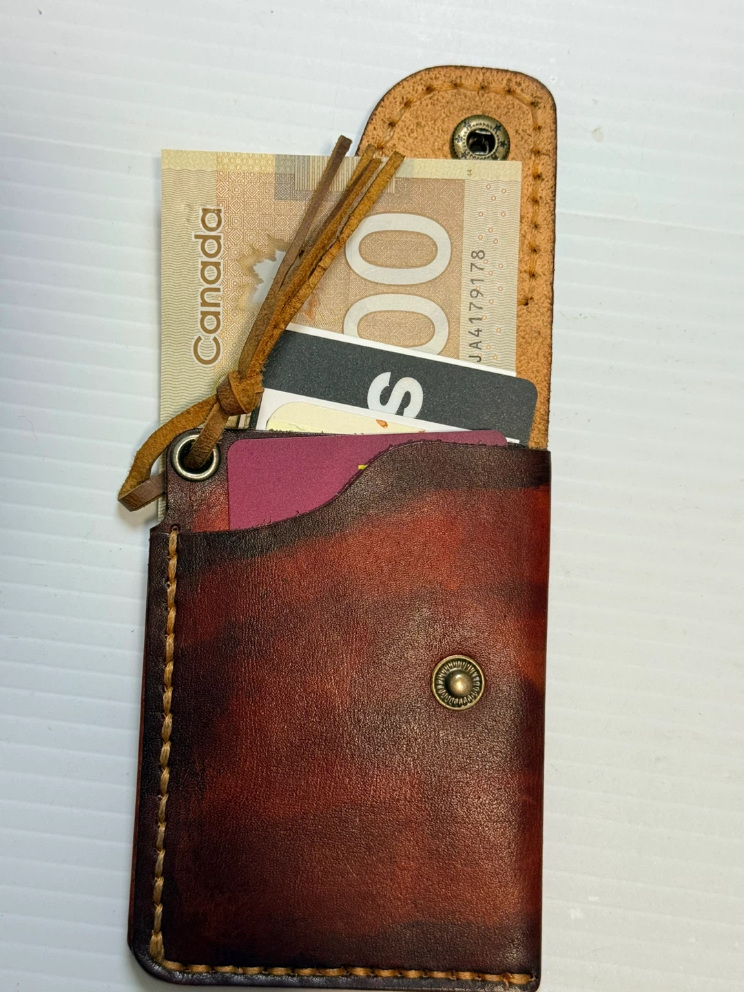 Handmade Leather Card Holder - photo 4