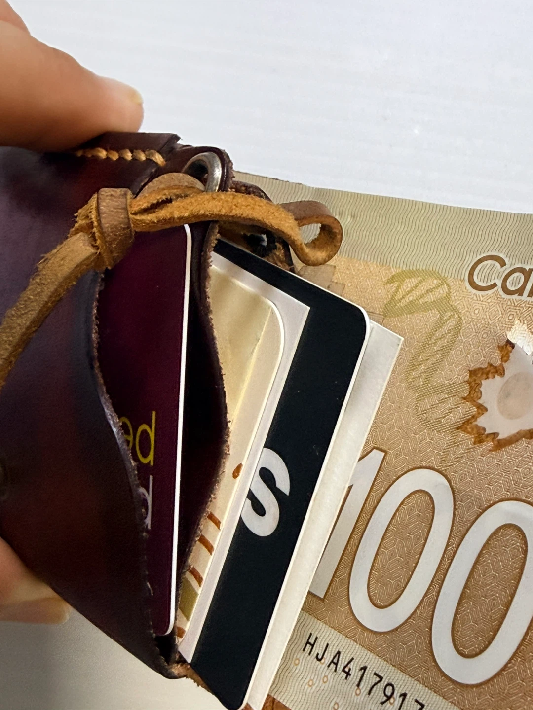 Handmade Leather Card Holder - photo 5