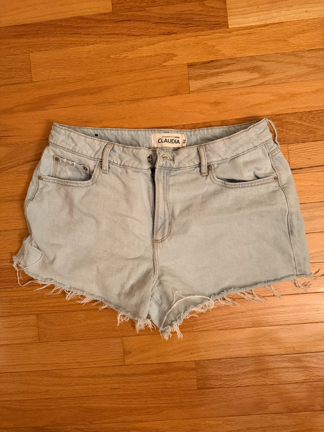 Light Wash Denim Shorts