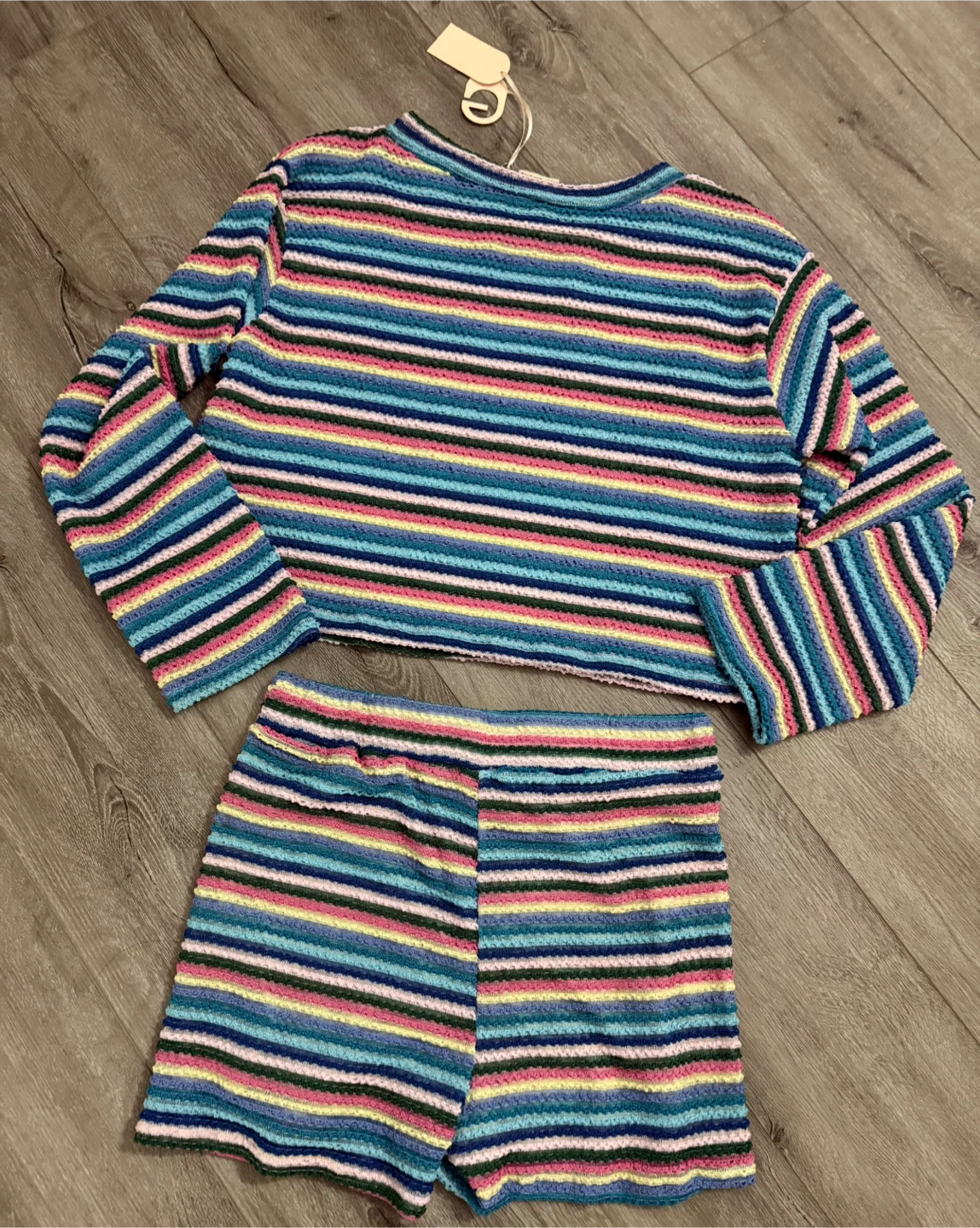 GLG Striped Knit Lounge Set - size Large - photo 3