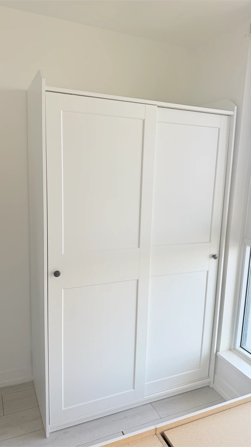 White Sliding Door Wardrobe - photo 2