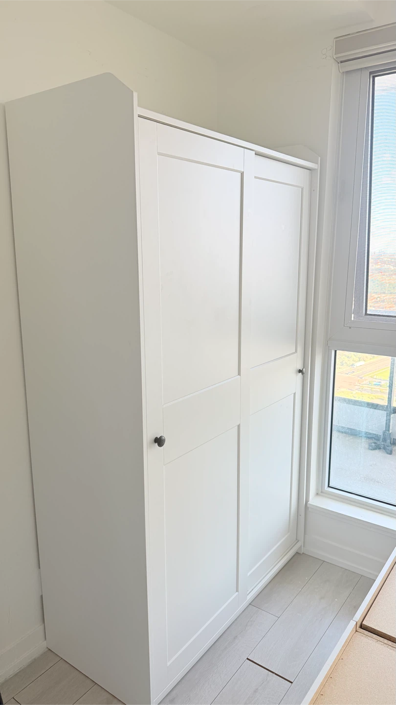 White Sliding Door Wardrobe - photo 3