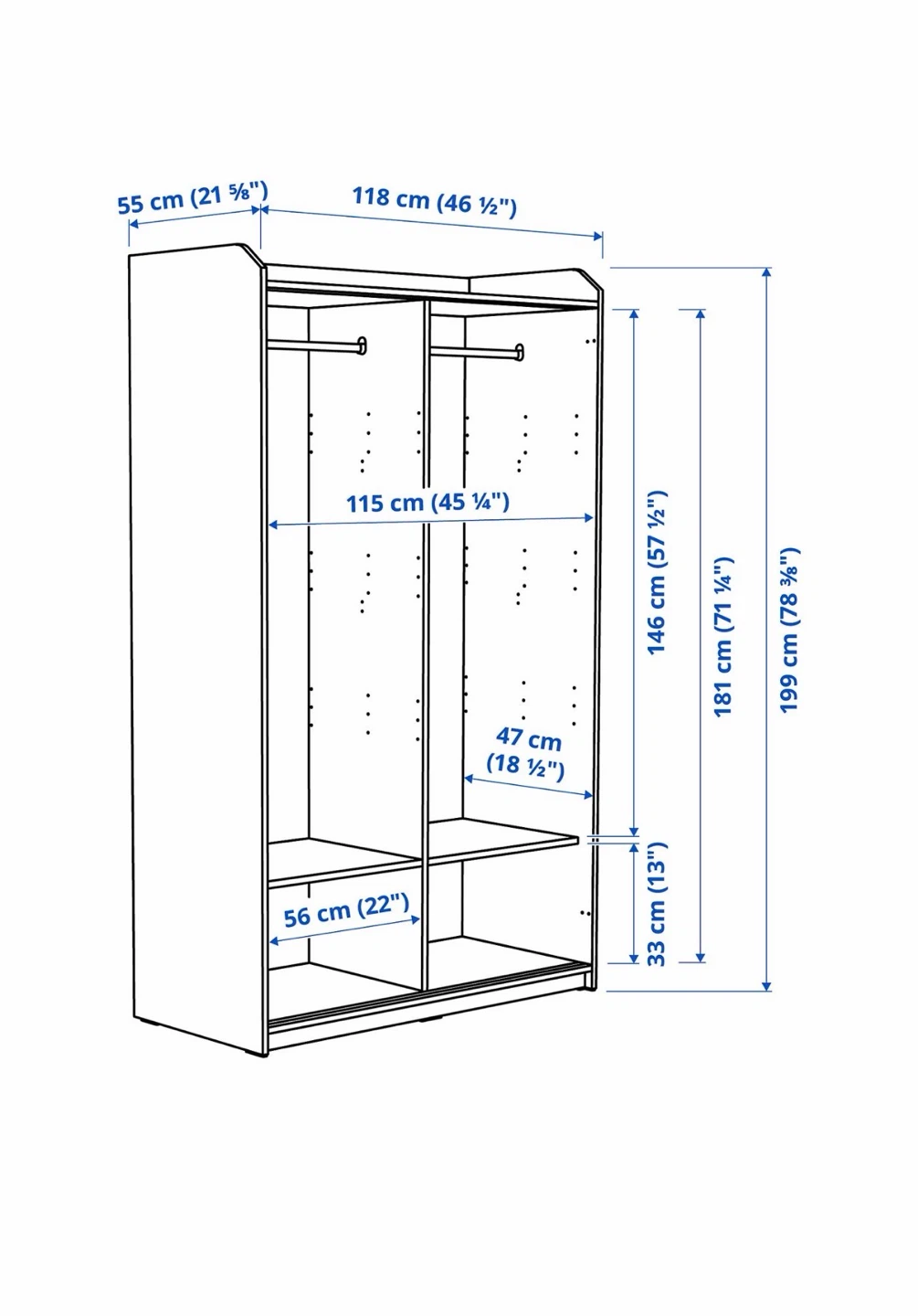 White Sliding Door Wardrobe - photo 5