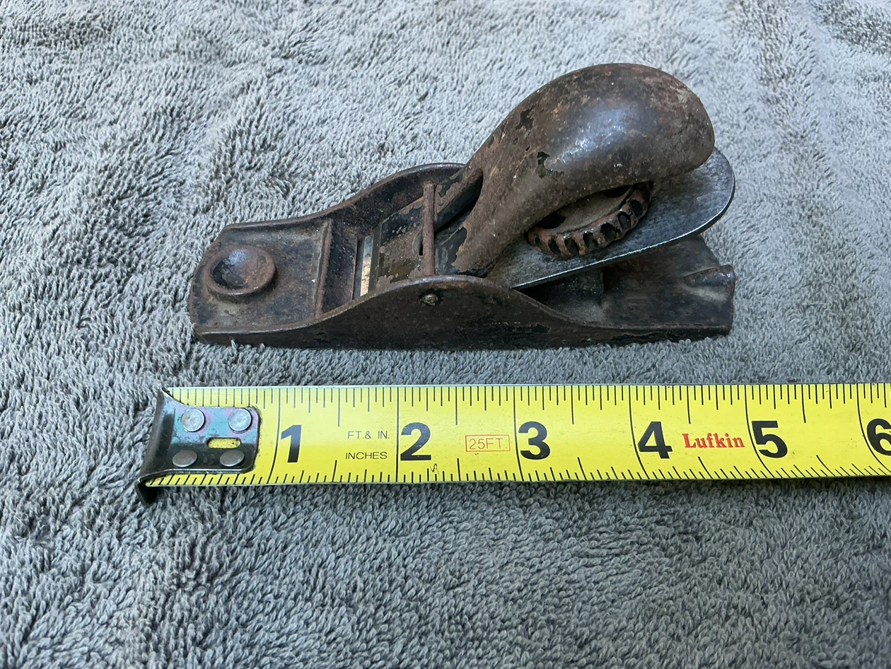 Vintage Small Unbranded Copy of STANLEY 102 Woodworking Plane