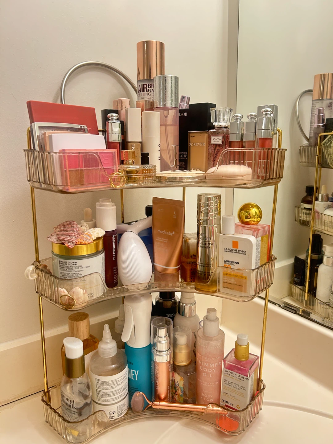3-Tier Clear Countertop Organizer Shelf