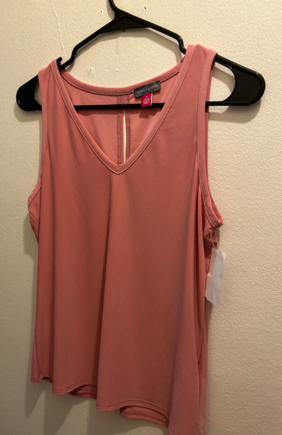 NEW-Vince Camuto Pink V-Neck Tank Top