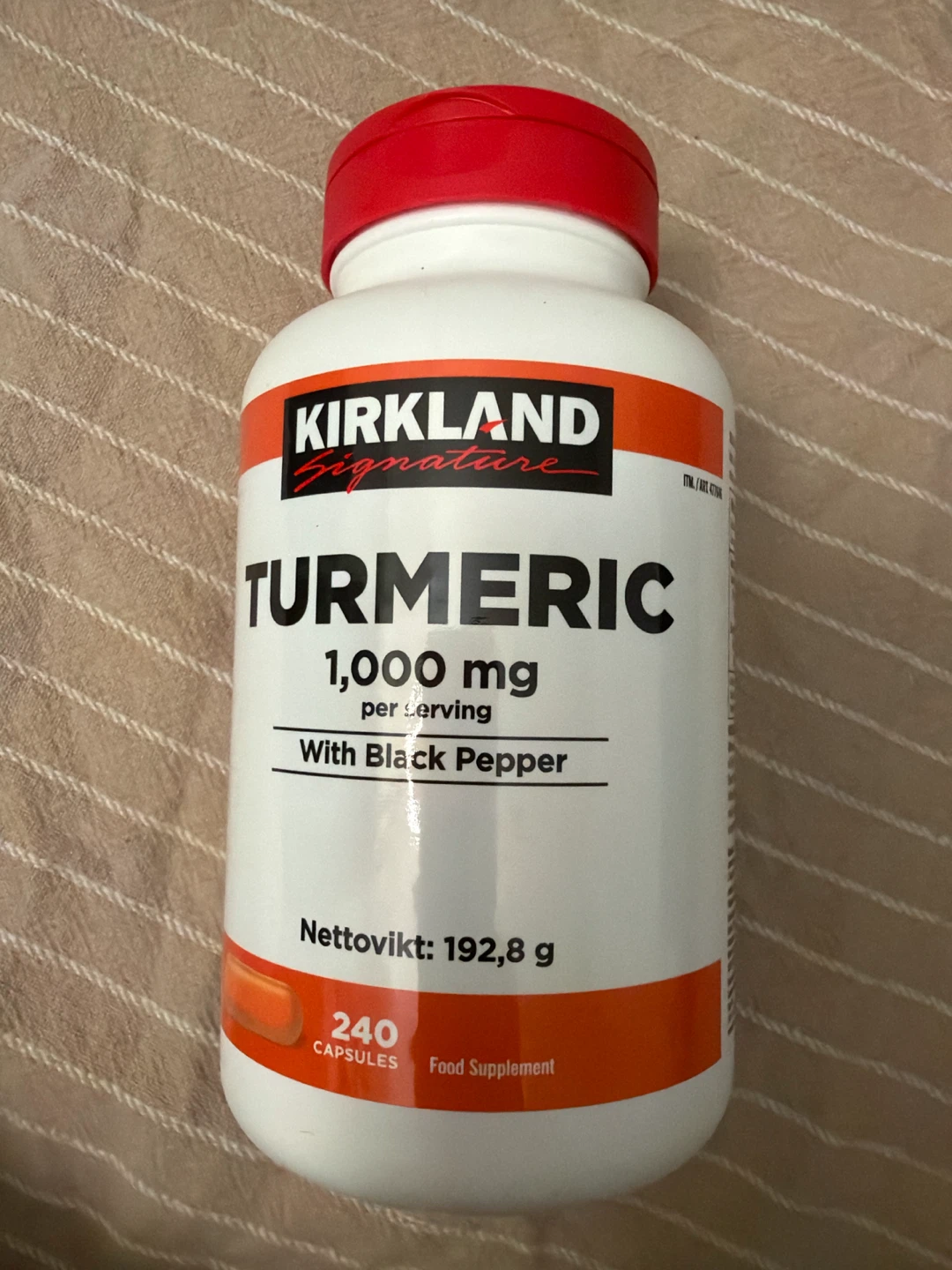 Kirkland Signature Turmeric 1000 mg with Black Pepper Capsules