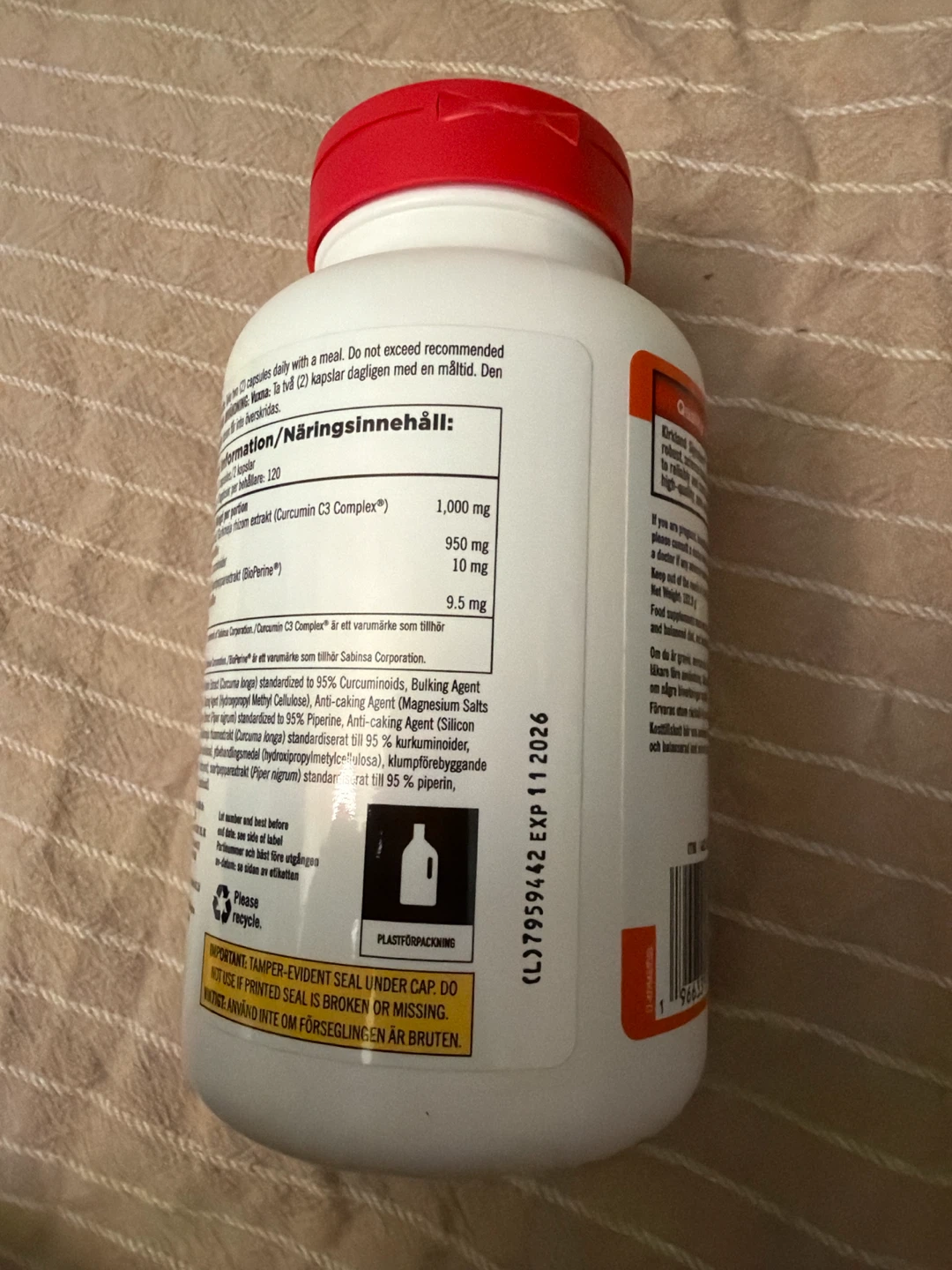 Kirkland Signature Turmeric 1000 mg with Black Pepper Capsules - photo 2