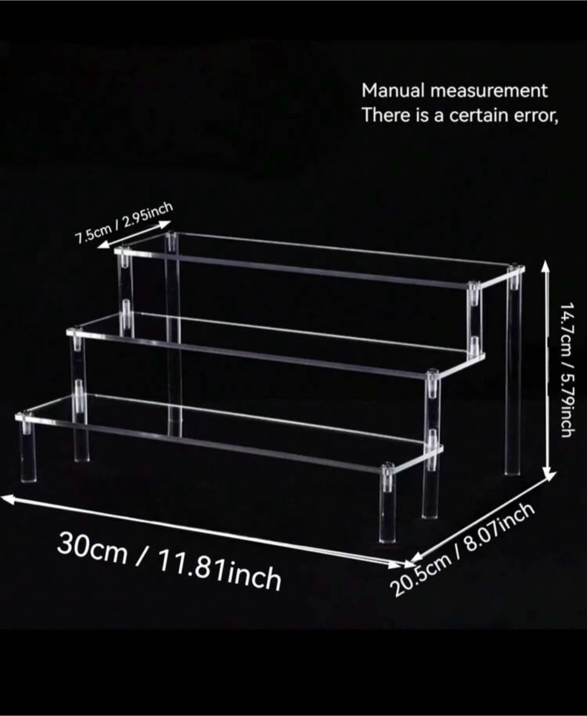 3-Tier Acrylic Display Stand